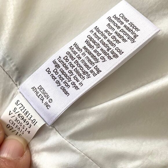 Athleta Altitude Sapphire Down Puffer Vest Jacket Like New XXS - Picture 12 of 12